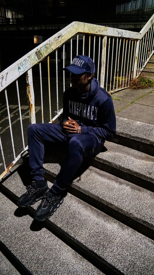 CXNSPIRACY BUCKLE TRACKSUIT - NAVY